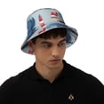 thumbnail image 4 of KLL Beacon In The Huge Waves Of The Surf Bucket Hat for Women Men Packable Travel Beach Sun Hat Outdoor Rave Accessories Reflective Fisherman Cap, 4 of 7