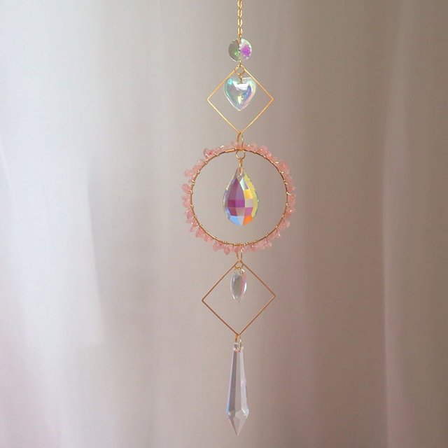 Nvzi Bola de prismas de cristal atrapasol para colgar en la ventana, decoración navideña para jardín, B23