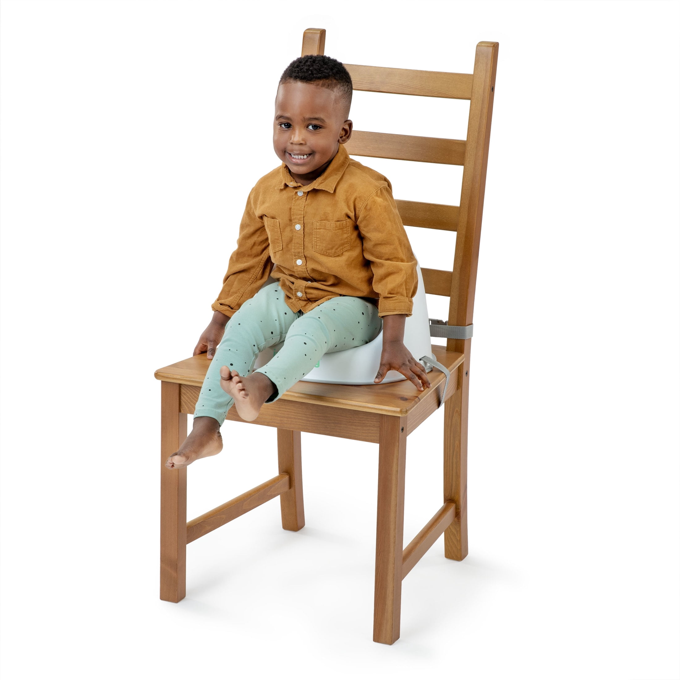 ity by Ingenuity Simplicity Seat Easy-Clean Baby Booster Seat Feeding Chair - Grey