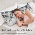 thumbnail image 5 of Blue Brown Spring Floral Body Pillow Covers 20"x60", Watercolor Botanical Vintage Soft Brushed Microfiber Breathable Throw Pillow Covers, Pillowcase with Zipper for Couch Sofa Bedroom Living Room, 5 of 9