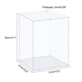 thumbnail image 2 of Uxcell Display Case Box Acrylic Box Transparent Dustproof Protection Showcase 31x31x36cm for Collectibles, 2 of 5