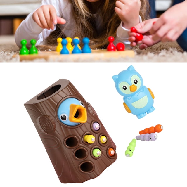 Juguete de pájaro carpintero, juguete de pájaro magnético, juguete de pájaro magnético para niños pequeños, juguete de juego para atrapar pájaros, funcionalidad de alta precisión