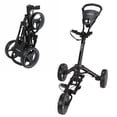 thumbnail image 2 of Caddymatic Golf X-Lite One-Click Folding Pull/Push Golf Cart Black, 2 of 14