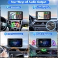 thumbnail image 4 of PASLDA Pantalla automática portátil inalámbrica Apple CarPlay y Android para automóvil Pantalla táctil HD de 7 "Estéreo para automóvil con enlace de espejo Bluetooth 5.2 Cámara de respaldo Transmisor, 4 of 7