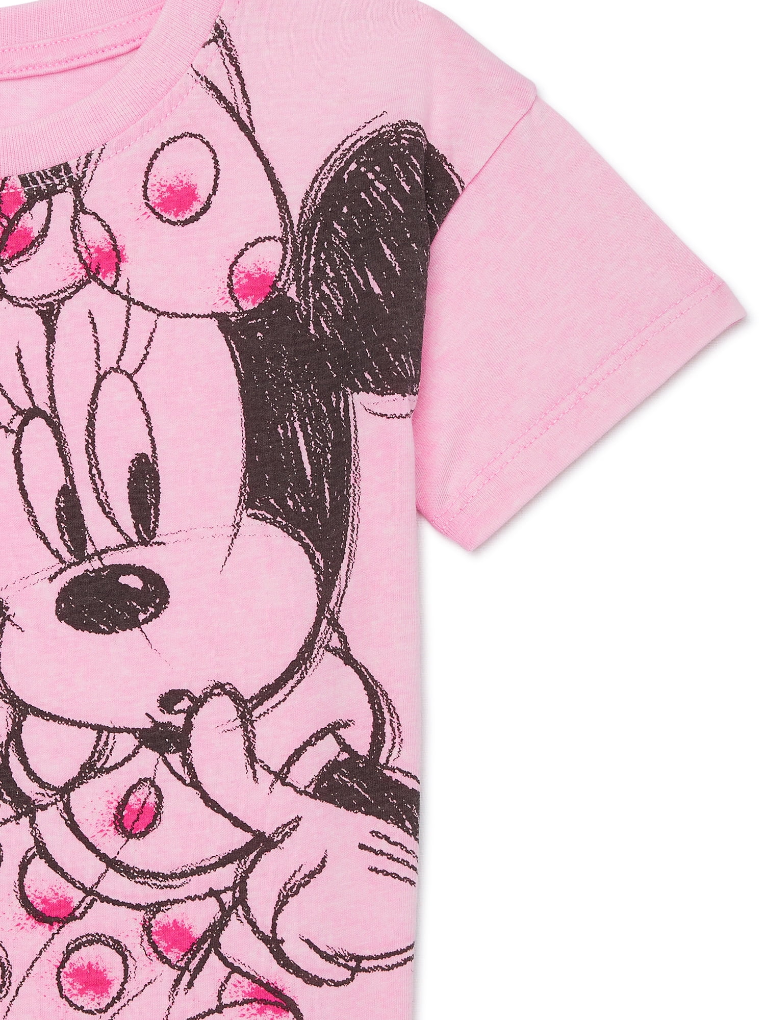 Minnie Mouse Toddler Graphic Short Sleeve Crewneck Tee, Sizes 12M-5T
