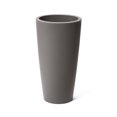 thumbnail image 1 of Step2 Tremont Dark Cedar Plastic Round Tapered Indoor and Outdoor Tall Planter, 1 of 5
