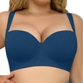 thumbnail image 4 of Blmnix Seamless Balconette Bras for Women Push-Up Bras Minimizer Plus Size Bras 36D-46D, 4 of 5