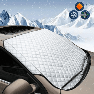 Simpeak Car Windshield Cover, 210x120cm (82 x 47 Inches) Large Car Magnetic  Snow Cover, Large Car Windscreen Cover Frost Guard Fits Most Cars, SUV