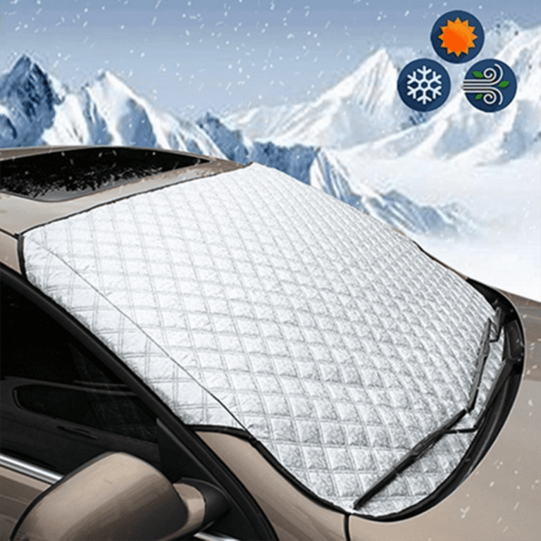 Magnetic Car Windshield Cover, Car Windshield Cover for Ice and Snow Winter  Frost Protector Windscreen Snow Cover Magnetic Car Anti-Snow Cover for