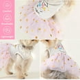 thumbnail image 4 of Dog Dress, Rabbit Pet Dog Outfit, Polka Dots Lace Tutu Dog Clothes for Small Dogs Girl, Cat Apparel, Pink, 4 of 6