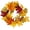 12in-maple Leaf, variant on KOMI Artificial Maple Leaf Berries Pumpkin Pine Cone Garland Autumn Winter Front Door Wreath Pendant Decor for Christmas Halloween