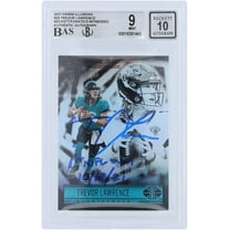 Trevor Lawrence Jacksonville Jaguars Autographed 2021 Panini Illusions #59 Beckett Fanatics Witnessed Authenticated 9/10 Rookie Card with "1ST NFL Win 10/17/21" Inscription - Fanatics Authentic