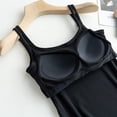thumbnail image 6 of Lixiuxyad Built-in Bra Tank Tops Women Spring And Summer Outerwear With Integrated Threaded Shoulder Sling With Chest Pads And Vest(Black L), 6 of 6
