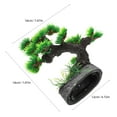 thumbnail image 2 of CTIRCHIU Decorative Plastic Aquarium Bonsai Pine Tree Ornament for Fish and Turtle Habitat Decoration, 2 of 8