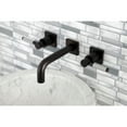 thumbnail image 4 of Kingston Brass KS6125DKL Kaiser Double-Handle Wall Mount Bathroom Faucet, Oil Rubbed Bronze, 4 of 8