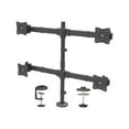 thumbnail image 1 of StarTech.com Desk Mount Quad Monitor Arm, Ergonomic VESA 4 Monitor Mount 2x2 up to 27", Articulating & Height Adjustable Pole Mount, Tilt/Swivel/Rotate LCD/LED Screen, Clamp/Grommet - Heavy-duty VESA Mount (ARMQUAD) - Mounting kit - adjustable arm - for 4 monitors - heavy duty steel - screen size: 13"-27" - desk-mountable, 1 of 8