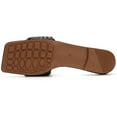 thumbnail image 3 of NHU Womens Flats Sandals Open Toe Slip On Slides with Braided Strap Slippers for Summer, 3 of 3
