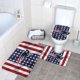 thumbnail image 3 of Juego de alfombras de baño de 3 piezas del equipo Patriots Alfombra antideslizante para baño de 24 x 16 pulgadas, 3 of 7