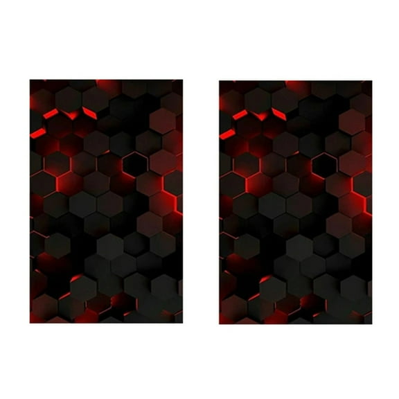 2x for Honeycomb Car B-Pillar Waterproof Decal Diy Car Door Post Sticker