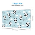 thumbnail image 3 of Bingfone Cute Panda Bear Large Gaming Mouse Pad,Extended Desk Mousepad With Stitched Edges,Non-Slip Base,Water Resist Keyboard Pad For Gamer, Office & Home, 29.5 X 16 In, 3 of 9