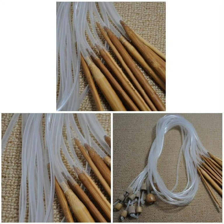 47 Set of 12 Bamboo Afghan Tunisian Crochet Hook Needles 3-10mm