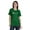 Green (Silver Glitter), variant on Inkmeso Vaccinated Pro Vaccine Crew Neck Tee Shirt Cotton T-shirt For Womens