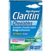 Claritin Allergy Medicine, Antihistamine, Cool Mint Chewable Tablets, 56 Ct