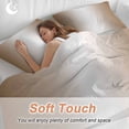 thumbnail image 4 of 3 Piece Brown Ombre Duvet Cover Set Queen Size, Microfiber Comforter/Quilt Cover with Corner Ties and 2 Pillowcases, Modern Gradient Art Abstract All Season Soft Bedding with Zipper Closure, 4 of 8