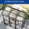 thumbnail image 5 of ANPOO 71''Luxury Walk-In Outdoor Catio, Large Wooden Cat Enclosure with Sloped Weatherproof Roof, Multi-Level Cat House with Cat Condo, Sisal Post & Ramps, Escape-Proof Cat Cage for Multiple Cats, 5 of 10