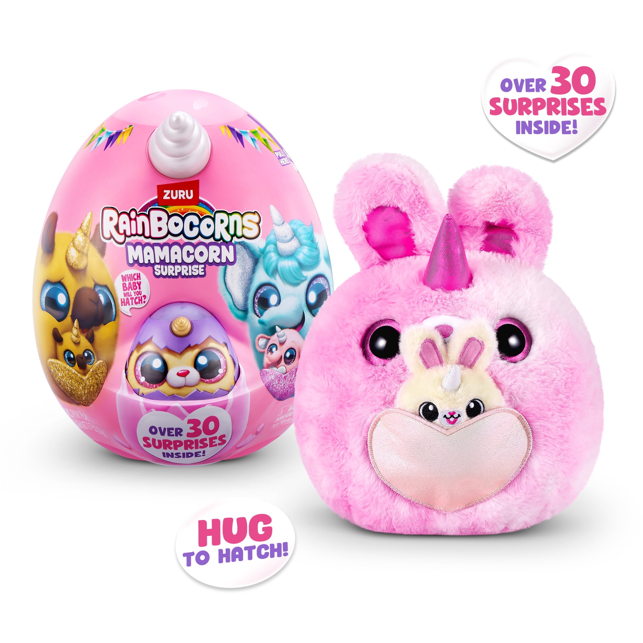 Rainbocorns Mamacorn Surprise 11 inch Plush for Kids (Assorted Characters), Stuffed Animal Toy by ZURU