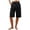 Black, variant on Women's Solid Casual Fashionable Breathable Loose Cotton Linen Five Quarter Length Cropped Pants Summer Lounge Comfortable,Camel 2XL