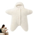 thumbnail image 4 of larppty Baby Starfish Onesie, Cute Thick Fleece Wearable Soft Newborn Baby Infant Warm Swaddle Wrap Sleeping Sack, 4 of 7