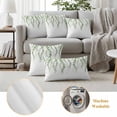 thumbnail image 5 of Green Eucalyptus Leaves Outdoor Pillow Covers 20x12 Set of 2,Waterproof Patio Throw Pillowcase Protectors,Pastoral Weep Botanical Leaf Lumbar Decorative Pillow Shams Cushion Covers for Seat Bed Couch, 5 of 8