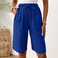 thumbnail image 4 of Pants for Women Casual Work Stretchy Slim Fit Trousers Office Slacks with Pockets, 4 of 6