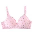 thumbnail image 1 of Womens Bras,Triangular Leaf Print Front Button Maternity Nursing Bra(80B-95B), 1 of 5