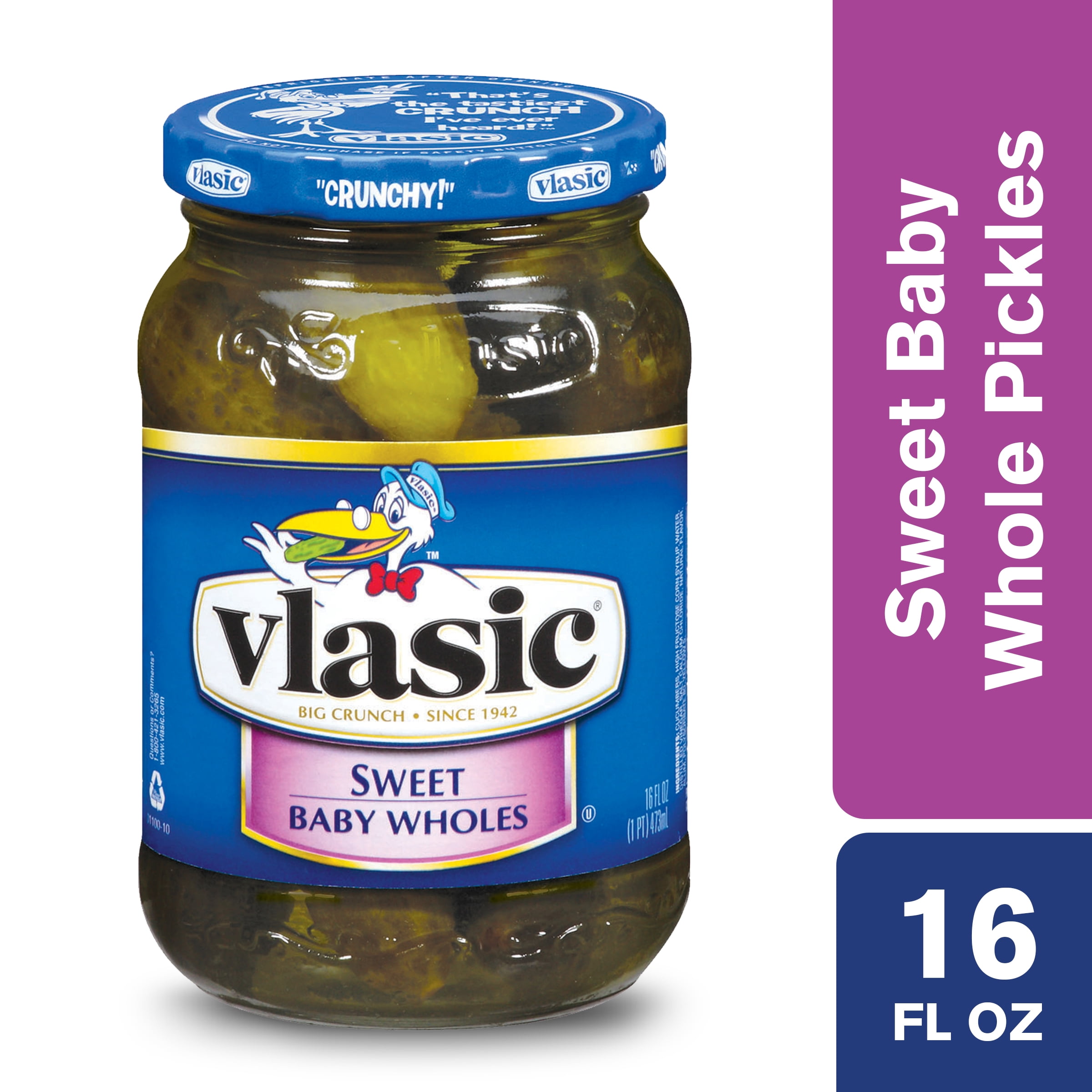 Vlasic Sweet Baby Whole Pickles, 16 FL OZ