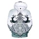 thumbnail image 3 of Suéter feo de Navidad Navidad Unisex hombres mujeres Papá Noel Navidad novedad muñeco de nieve estampado 3D suéter con capucha suéter cálido, 3 of 4