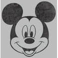 thumbnail image 2 of Men's Mickey & Friends Smiling Mickey Mouse Distressed  Graphic Tee Athletic Heather Medium, 2 of 5