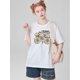 thumbnail image 1 of Flower Graphic Round Neck Sports Top, Short Sleeves Running T-shirt Top, Women's Activewear graphicFCamisetas para mujer, lindas camisetas con estampado gráfico, de manga corta, estilo casual, para ve, 1 of 7