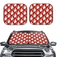 thumbnail image 2 of Disketp 2 Piece Fire Symbols Pattern Windshield Sunshades,Folding Windshield Sun Shade For Car Suv Trucks Sedan,Blocks Uv Rays Sun Visor Protector-Large, 2 of 7