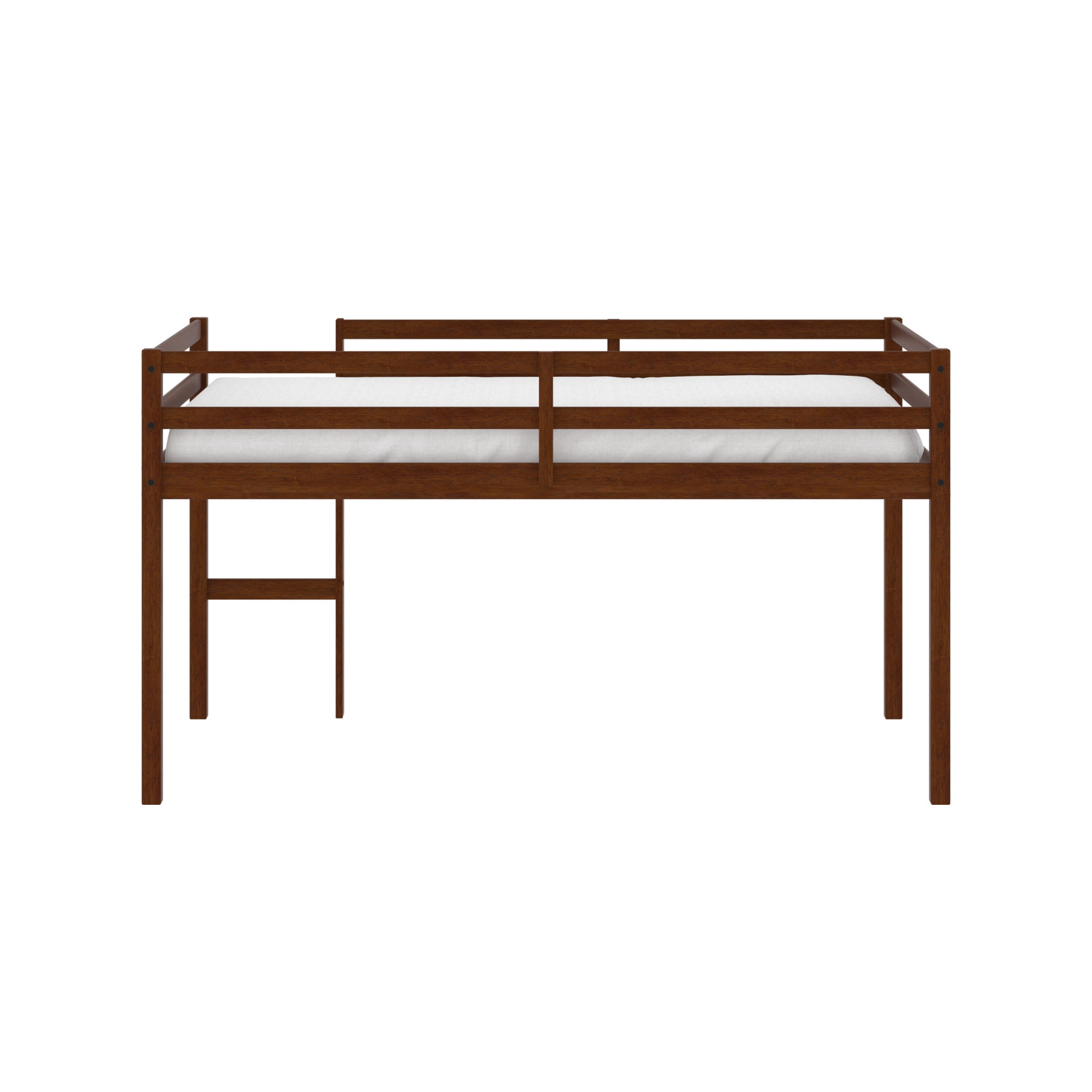 Campbell Wood Twin Junior Loft Bunk Bed, Oak