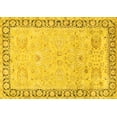 thumbnail image 1 of Ahgly Company Machine Washable Indoor Rectangle Persian Yellow Traditional Area Rugs, 2' x 4', 1 of 4