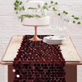 thumbnail image 3 of Tapete de mesa Yblut, color burdeos, 30 x 274 cm, decoración con lentejuelas, 3 of 8