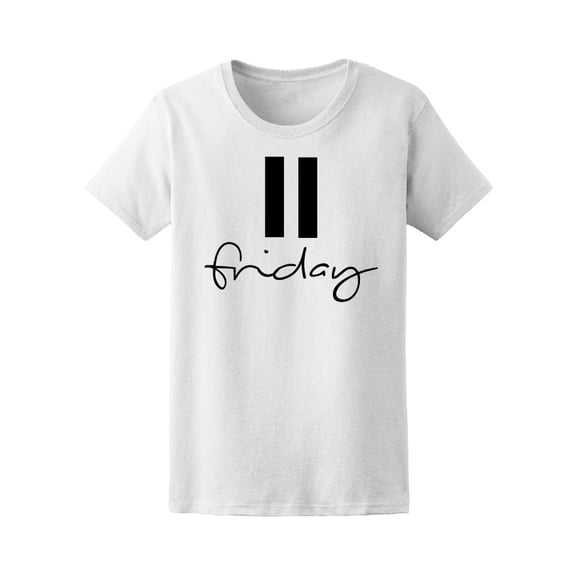 Friday Pause Symbol Graphic Tee Women's -Image by Shutterstock
