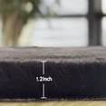 thumbnail image 2 of Latepis Black Shag Washable Fluffy Fur Area Rugs for Bedroom Living Room Faux Rabbit Fur Nursery Rug Runners 2x6 Cute Room Décor, 2 of 7