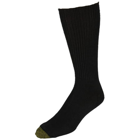 Men's Gold Toe 523S Fluffies 1x1 Rib Crew Socks - 3 Pack (Khaki/Brown ...
