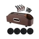 thumbnail image 5 of Organizador para reposacabezas de asiento de coche SUV con 4 posavasos, estuche para pañuelos y portavasos Marrón, 5 of 9