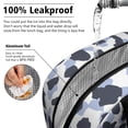 thumbnail image 5 of Womens Blue and Dark Blue Leopard Pattern Lunch Box for Work,Insulated Lunch Bag for Women,Loncheras Para Mujer,Leakproof Adult Lunch Bag for Work,Beach,Travel,Picnic,Camping, 5 of 7