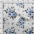 thumbnail image 3 of oneOone Cotton Cambric Medium Blue Fabric Floral Sewing Fabric By The Yard Printed Diy Clothing Sewing Supplies 42 Inch Wide, 3 of 4