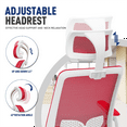 thumbnail image 4 of BEZT 46.5-50.5'' Adjustable Office Swivel Task Chair,Ergonomic High Back Mesh Seat with Backrest,Red, 4 of 5